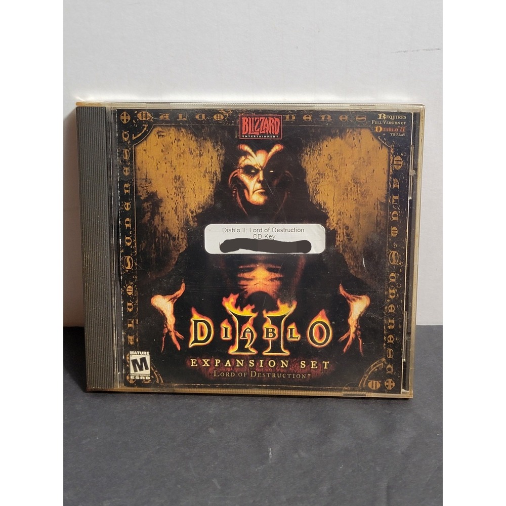 Blizzard Diablo II 2 Expansion Set Lord of Destruction CD PC Game With Key
